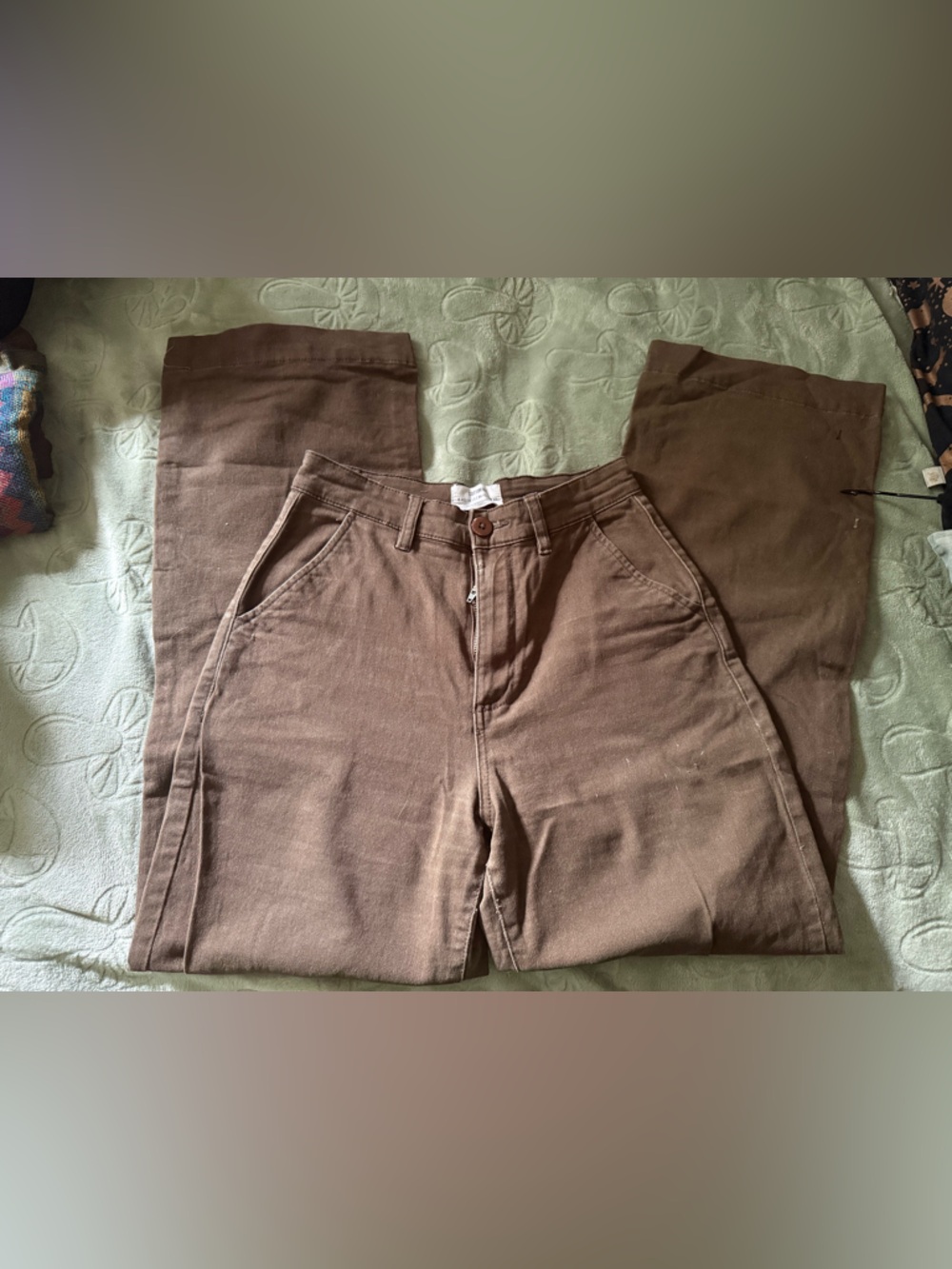 Cotton On Dark Brown High-Rise Pants